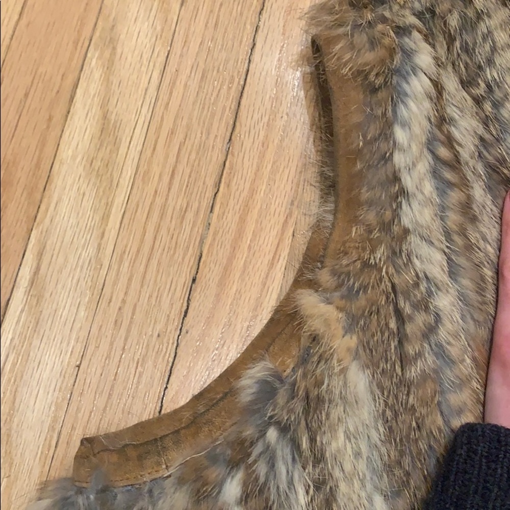 larok luxe Rabbit fur vest - Picture 8 of 9